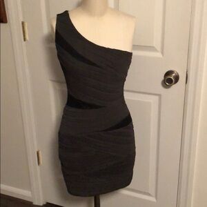 Fitted one shoulder dress